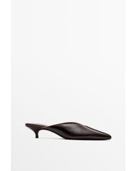 MASSIMO DUTTI - Heeled Mule Shoe - Lyst