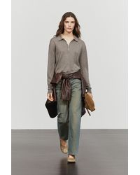 MASSIMO DUTTI - Wool Blend Quarter-Zip Sweater - Lyst