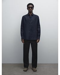 MASSIMO DUTTI - Chemise Slim 100 Lin - Lyst
