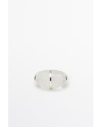 MASSIMO DUTTI - Bold Round Quartz Stone Ring - Lyst