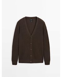 MASSIMO DUTTI - Knit Cardigan With Buttons - Lyst