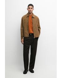 MASSIMO DUTTI - Suede Leather Jacket - Lyst