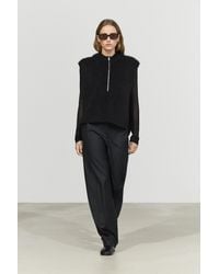 MASSIMO DUTTI - 100% Cashmere Knit Hooded Vest - Lyst