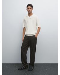 MASSIMO DUTTI - Polo A Maniche Corte - Lyst