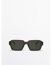 MASSIMO DUTTI - Rectangular Sunglasses - Lyst