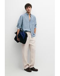 MASSIMO DUTTI - 100% Linen Jogger Fit Pants - Lyst