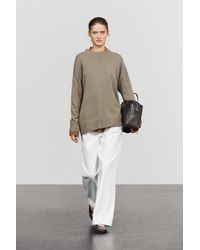 MASSIMO DUTTI - 100% Cashmere Oversize Knit Sweater - Lyst