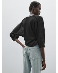 MASSIMO DUTTI - Flowing Kimono With Tie Detail - Lyst