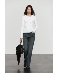 MASSIMO DUTTI - 100% Cotton Long Sleeve Henley - Lyst