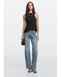 MASSIMO DUTTI - Mid-Waist Wide-Leg Jeans - Lyst