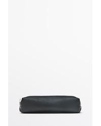 MASSIMO DUTTI - Nappa Leather Zip Pouch - Lyst