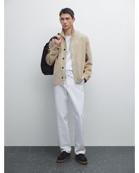 MASSIMO DUTTI - Cotton Blend Jogger Fit Trousers - Lyst