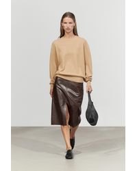 MASSIMO DUTTI - 100% Cashmere Long Sleeve Sweater - Lyst