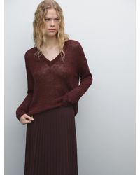 MASSIMO DUTTI - Falda Larga Vuelo Plisada - Lyst