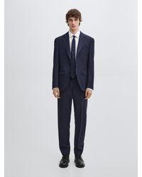 MASSIMO DUTTI - 100% Wool Striped Suit Trousers - Lyst