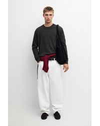 MASSIMO DUTTI - 100% Cashmere Knit Crew Neck Sweater - Lyst