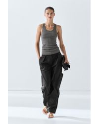 MASSIMO DUTTI - Barrel Fit Cargo Pants - Lyst