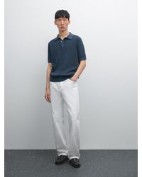 MASSIMO DUTTI - Polo En Maille Texturée De Coton - Lyst