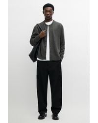 MASSIMO DUTTI - 100% Wool Knit Cardigan With Buttons - Lyst