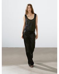 MASSIMO DUTTI - Strappy Fine Knit Top - Lyst