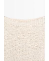 MASSIMO DUTTI - Vestido Midi Asimétrico Detalle Combinado - Lyst