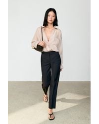 MASSIMO DUTTI - 100% Cool Wool Straight-Leg Pants - Lyst