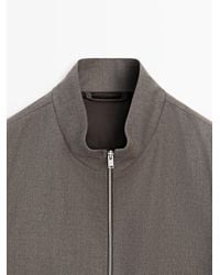 MASSIMO DUTTI - Cold Wool Blend Jacket - Lyst
