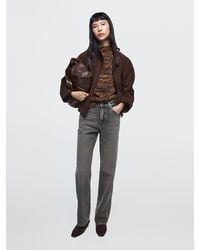 MASSIMO DUTTI - Straight-Leg High-Waist Jeans - Lyst