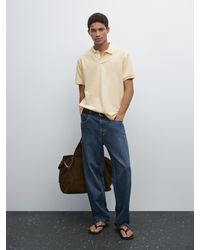 MASSIMO DUTTI - Polo Micro Estructura Piqué Algodón - Lyst