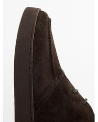 MASSIMO DUTTI - Moc Toe Boot-Style Shoes - Lyst