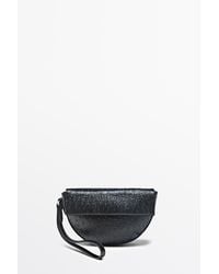 MASSIMO DUTTI - Nappa Leather Textured Crescent Mini Bag - Lyst