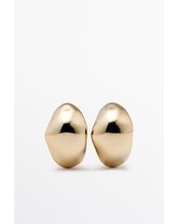 MASSIMO DUTTI - Irregular Hoop Earrings - Lyst