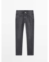 MASSIMO DUTTI - Relaxed Fit Stonewash Jeans - Lyst