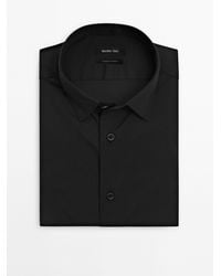 MASSIMO DUTTI - Slim Fit Stretch Shirt - Lyst
