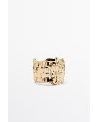 MASSIMO DUTTI - Basket Detail Ring - Lyst