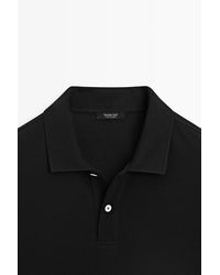 MASSIMO DUTTI - Polo Piqué Micro Estructura Algodón - Lyst