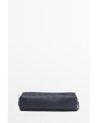 MASSIMO DUTTI - Nappa Leather Zip Pouch - Lyst