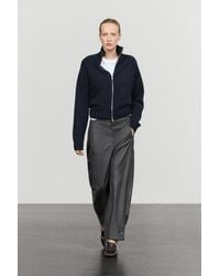 MASSIMO DUTTI - 100% Cashmere Zip-Up Knit Cardigan - Lyst