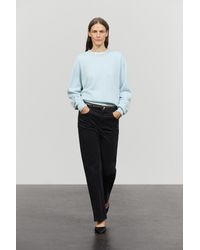 MASSIMO DUTTI - 100% Cashmere Long Sleeve Sweater - Lyst