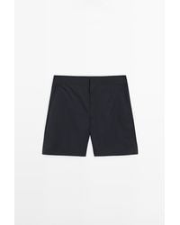 MASSIMO DUTTI - Plain Swimming Trunks With Waist Detail - Lyst