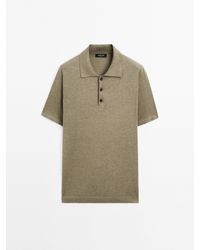 MASSIMO DUTTI - Tricot Polo Van Katoenmix - Lyst