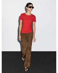MASSIMO DUTTI - Camiseta Textura Efecto Crepe Algodón - Lyst