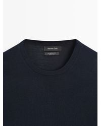 MASSIMO DUTTI - Merino Wool Knit Sweater - Lyst