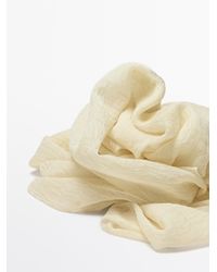 MASSIMO DUTTI - Lightweight Wool Blend Scarf - Lyst