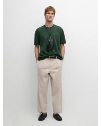 MASSIMO DUTTI - 100% Cotton Short Sleeve T-Shirt - Lyst