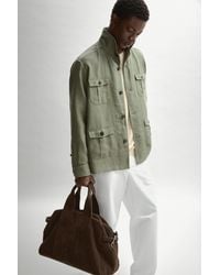 MASSIMO DUTTI - Suede Leather Travel Bag - Lyst