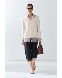 MASSIMO DUTTI - Wool Blend V-Neck Knit Sweater - Lyst