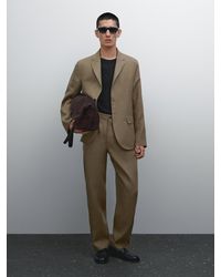 MASSIMO DUTTI - 100% Linen Suit Blazer - Lyst
