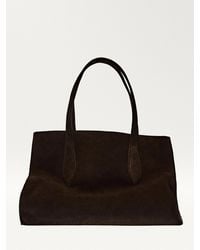 MASSIMO DUTTI - Split Suede Maxi Tote Bag - Lyst
