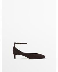 MASSIMO DUTTI - Heeled Shoes With Square Vamp - Lyst